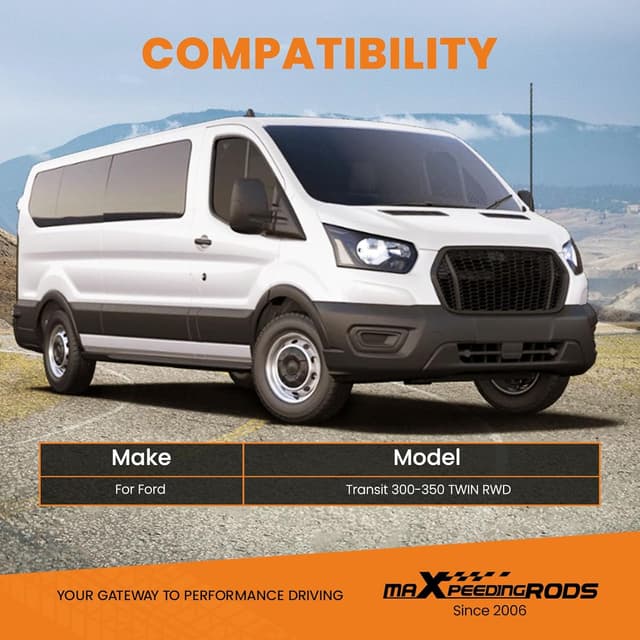 Detalle 2 de maXpeedingrods sospensione pneumatica ad aria con kit borsa e pompa per Ford Transit 2001-2020 (posteriori gemellate)