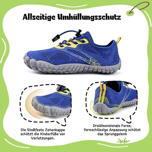 Detalle de IceUnicorn Kinder Barfußschuhe – leichte Aqua-/Badeschuhe mit dünner Sohle