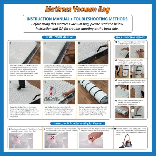 Detalle 1 de Storage Logic King/Cal-King mattress vacuum bag 80%