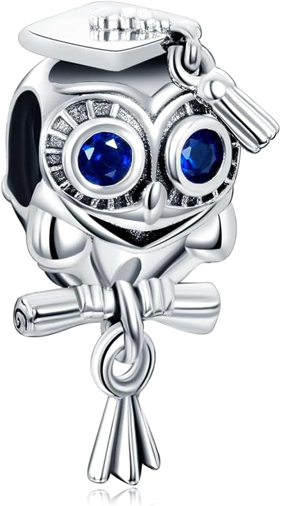 Detalle de CQWVB Charm Anhänger aus 925 Sterling Silber für Armbänder & Ketten (für europäische Charms)