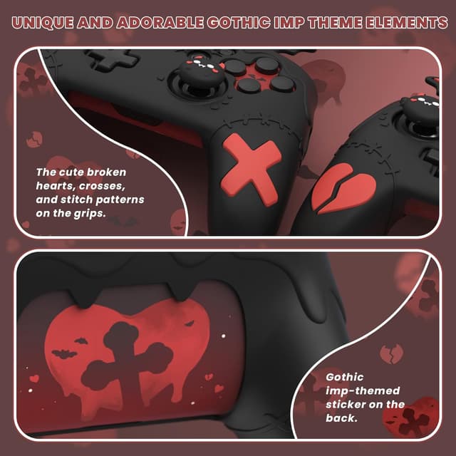 Thumbnail 3 de PlayVital Funda Silicona para Nintendo Switch Pro 🎮 Antideslizante