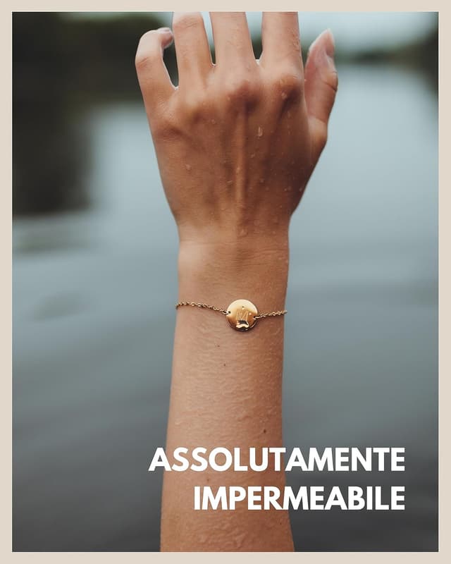 Thumbnail 4 de GD GOOD.designs Braccialetto lettere 18K oro