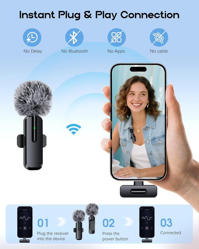 Thumbnail 5 de 2-Pack Lavalier Microphone for iPhone