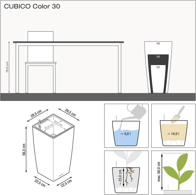 Thumbnail 3 de Lechuza CUBICO Color 30 Komplettset sandbraun