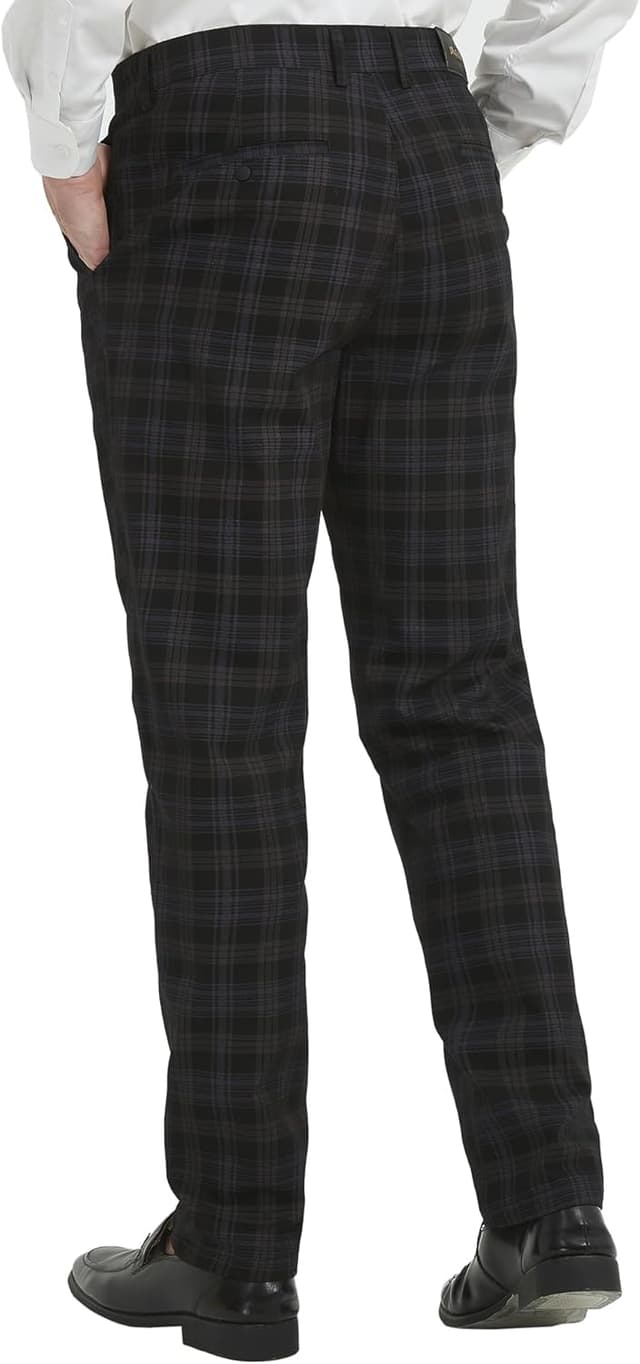 Thumbnail 6 de Yukirtiq Pantaloni Quadri Uomo Eleganti