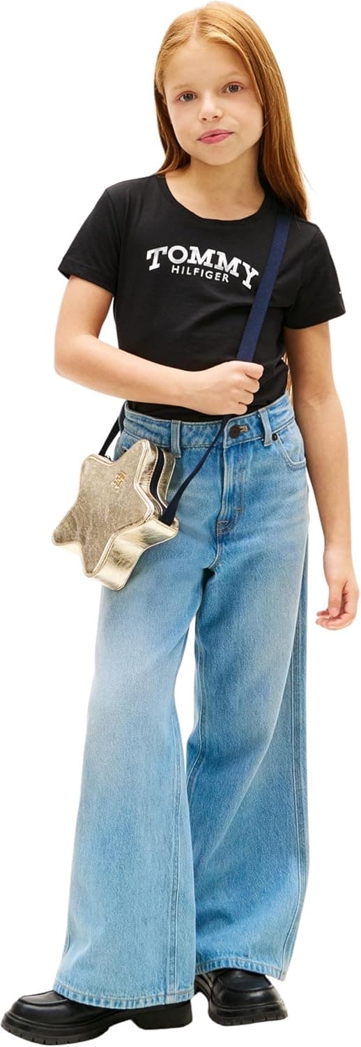 Detalle 2 de Tommy Hilfiger Tommy Foil Tee SS KG0KG08974 maglietta per bambine e ragazze