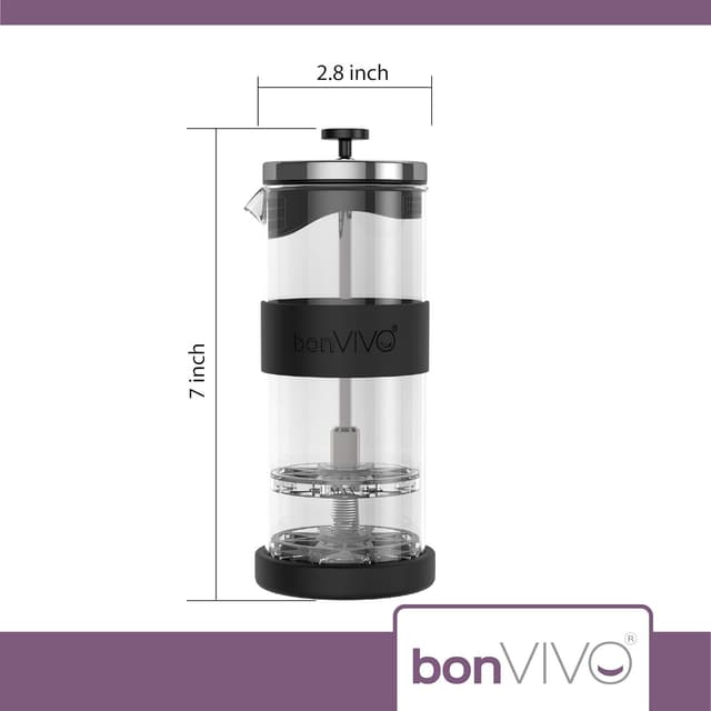 Detalle 1 de bonVIVO FOMO montalatte manuale 400 ml