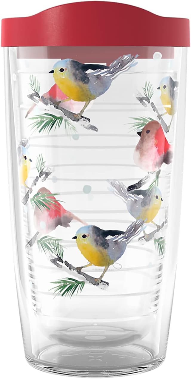 Detalle de Tervis Double-Wall Classic Insulated Tumbler (Sara Berrenson Chickadee), 16 oz