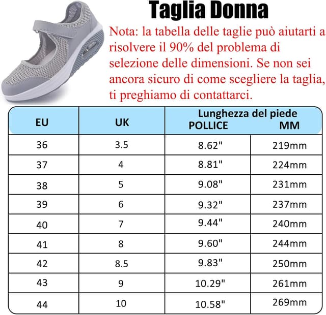 Detalle 2 de Git-up Scarpe da passeggio da donna con chiusura regolabile e suola con cuscino d’aria in mesh traspirante