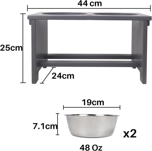 Detalle 2 de Nothing burger Erhöhte Hundenäpfe für große Hunde