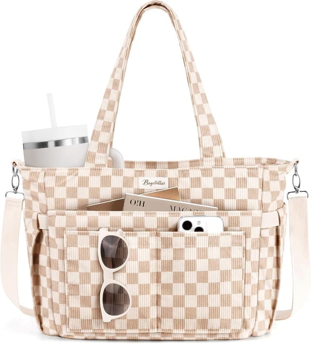 Imagen de Bagstellar Corduroy Tote Bag 17 Pockets en OfertitasTOP