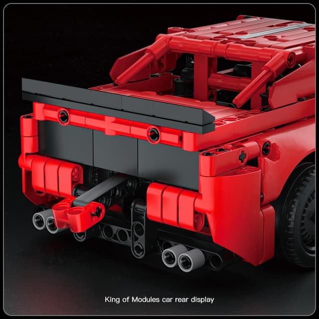 Thumbnail 4 de Mould King 15080 Technik Speed Champion Dodg Challenger Sportwagen Bausteine 738 Teile