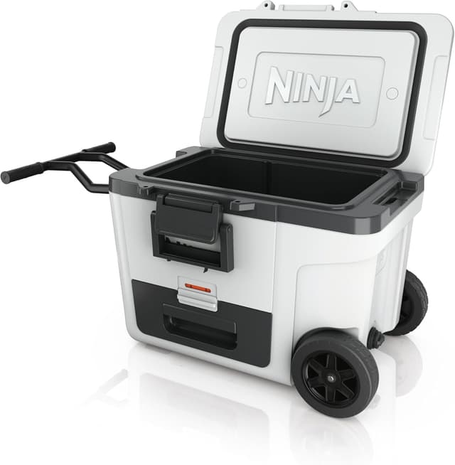 Detalle de Ninja FrostVault FB245EUWH glacière isotherme 42 L avec roues et Dry Zone (blanc nuage)