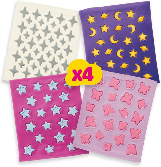 Detalle de Play-Doh Barbie Glitzer & Edelsteine Accessoire-Pack für stylische Puppenkleidung