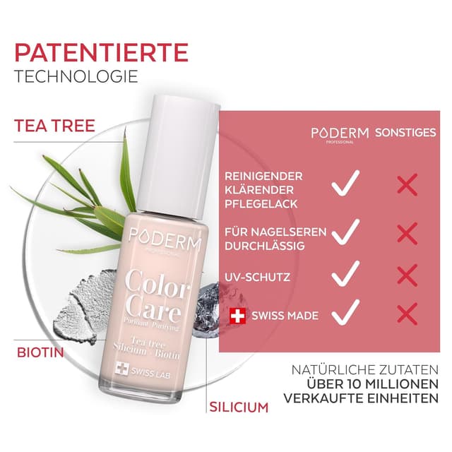 Thumbnail 3 de PODERM TeeBaum Nagellack Color Care Zartrosa