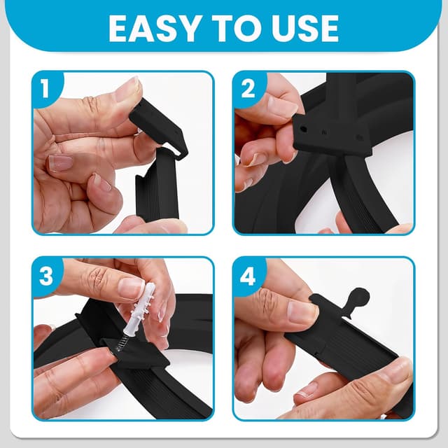 Thumbnail 2 de Ceiling Curtain Track 5M Flexible White Rail 🛠