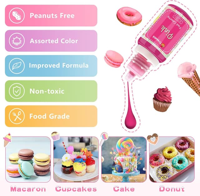 Thumbnail 4 de Coloranti alimentari 12 colori 10 ml 🍰