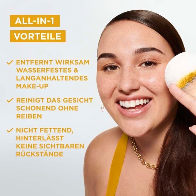 Detalle 2 de Garnier Mizellen Reinigungswasser All-in-1 Waterproof Set (3er Pack) – zum Entfernen wasserfesten Make-ups