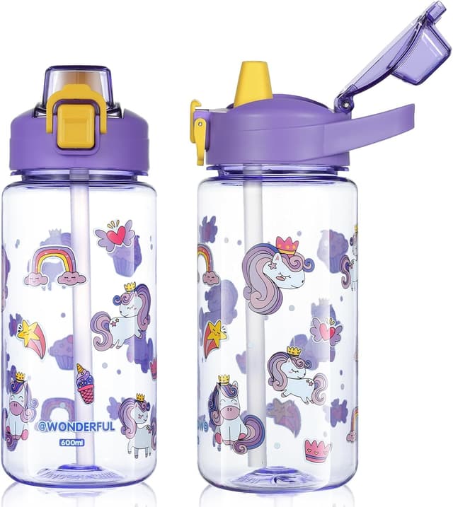 Thumbnail 8 de flintronic Botella Agua Unicornio Morado 600ml 🌈