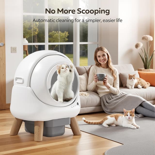 Thumbnail 5 de Self-Cleaning Cat Litter Box 12-inch Entrance
