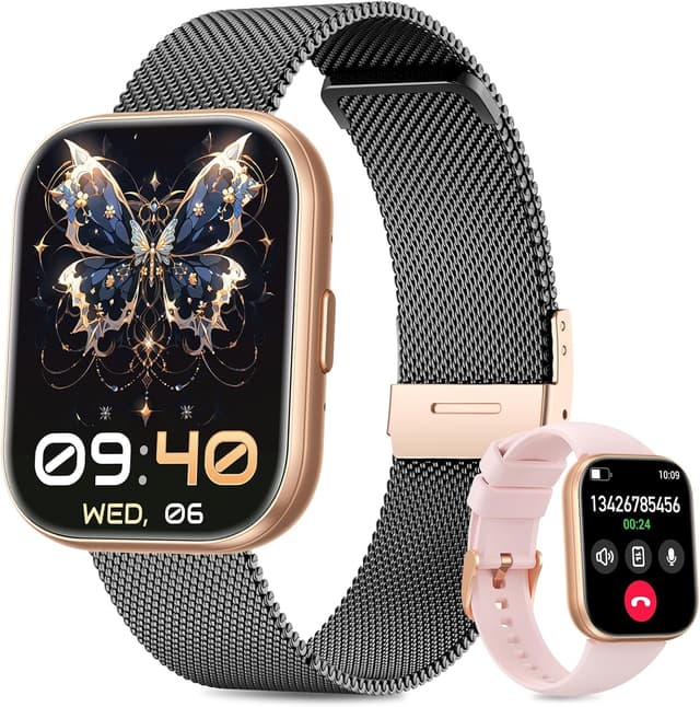 Detalle de SLOKSFil Smartwatch Donna con schermo TFT 1,75", Bluetooth chiamate, frequenza cardiaca, SpO2 e fino a 120+ modalità sport