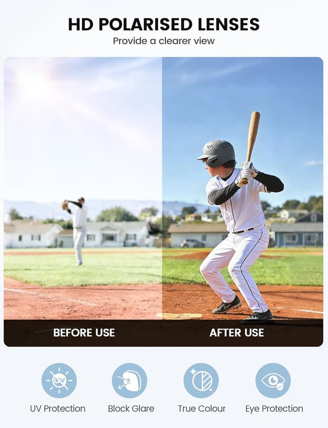 Detalle de Lamicall Kids cycling sunglasses UV400