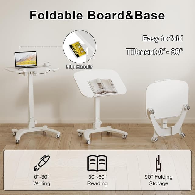Detalle de BONTEC Foldable ergonomic desk 75.5cm height