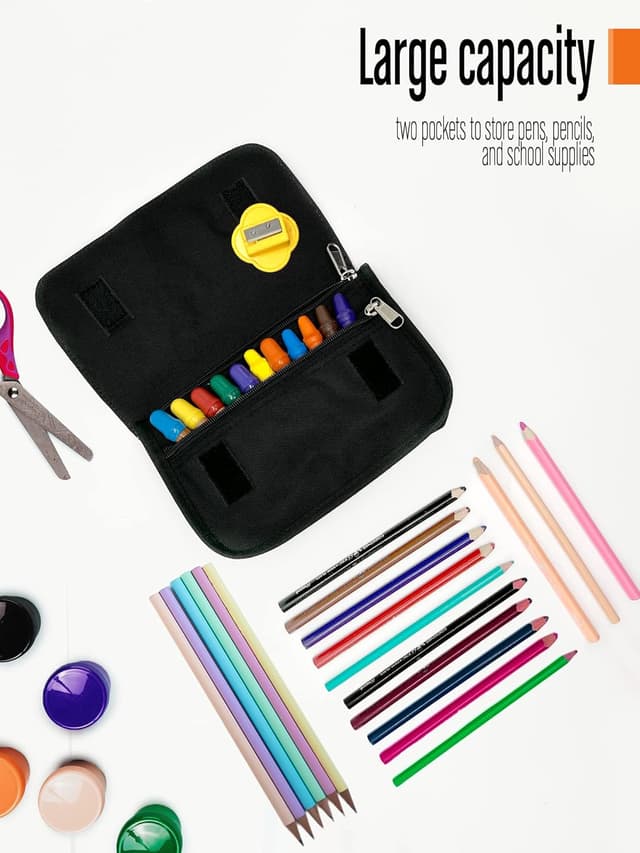 Detalle 2 de MAGIC SELECT Astuccio scuola Dragon Ball con due tasche e copertura in tela lavabile