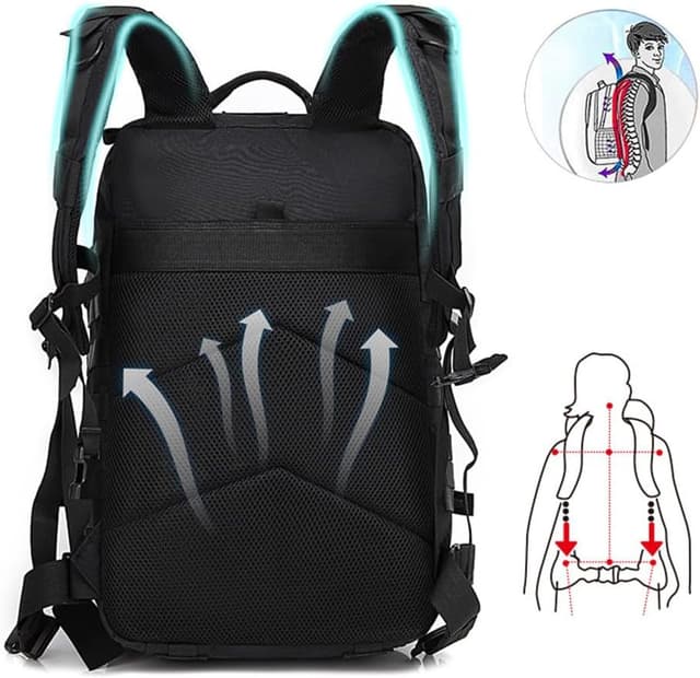 Detalle de smallrun Mochila táctica 45L para senderismo