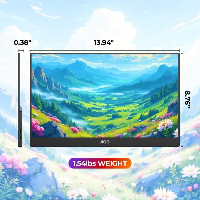 Thumbnail 6 de AOC 16T20 Portable Monitor 15.6"