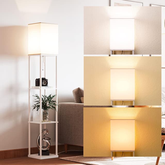 Detalle 2 de SUNMORY Stehlampe Regal dimmbar mit LED