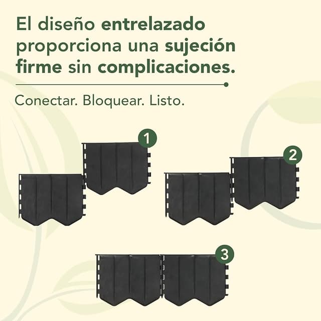 Thumbnail 2 de GARDENIX Borde de césped 5,15 m negro