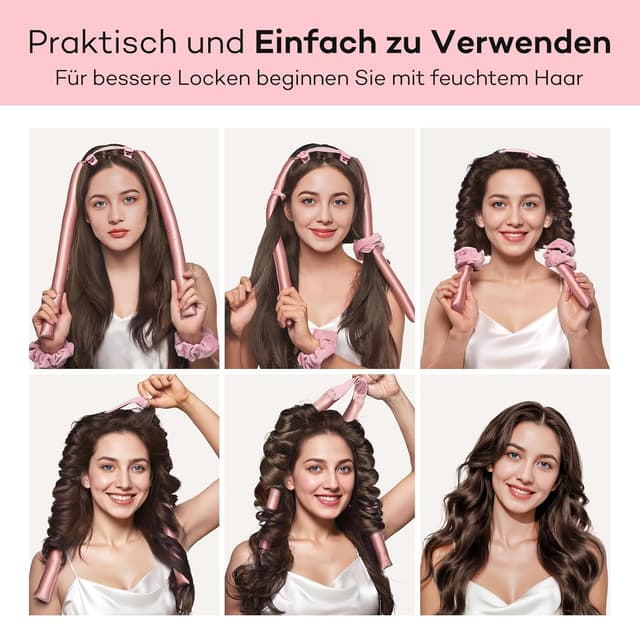 Detalle 2 de Umisleep Heatless Lockenwickler 99 cm Seide