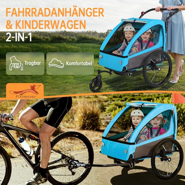 Thumbnail 6 de Fiximaster Remorque vélo 2 en 1 2 places