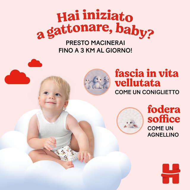 Thumbnail 4 de Huggies Little Movers Taglia 4 150 pezzi 🧷