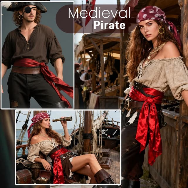 Thumbnail 2 de Kasahara Ensemble Accessoires Pirate Déguisement