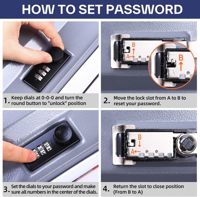 Thumbnail 4 de Ohuhu Book Safe with 3‑digit Lock 24.1cm