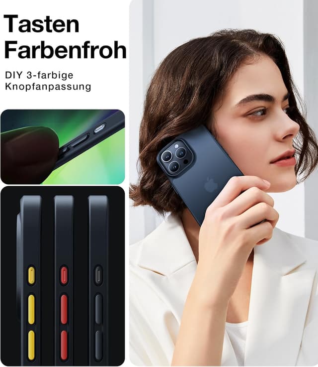 Detalle 2 de TORRAS Guardian iPhone 16 Pro Hülle Schwarz