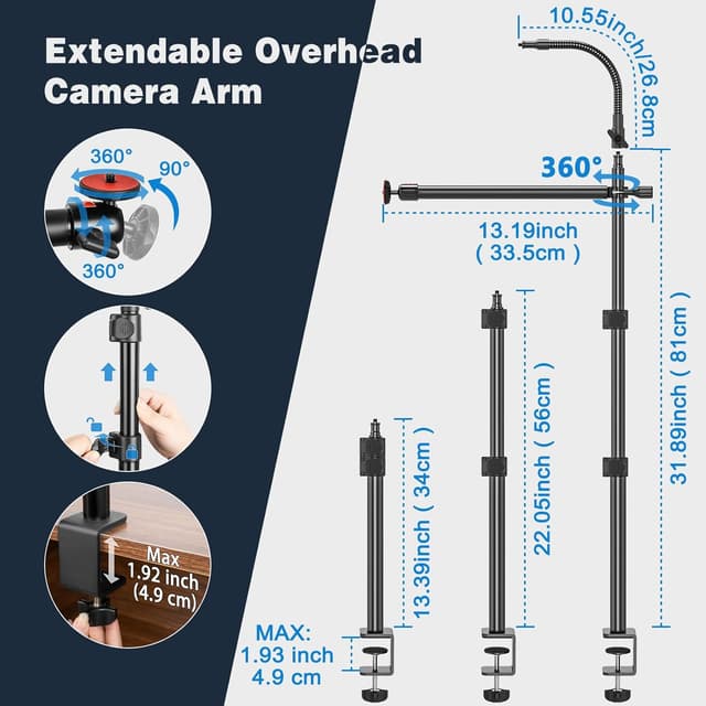 Thumbnail 4 de NaKeLuLu Kamera Tischhalterung 108 cm