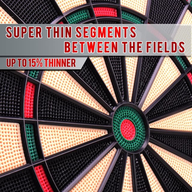 Detalle de Elektronische Dartscheibe mit LED-Display, 12 Pfeilen und 27 Spielen – Elektronische Dartboard für bis zu 16 Spieler