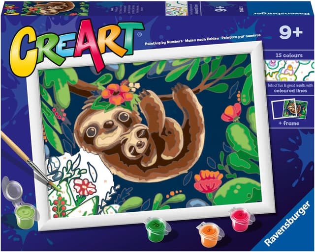 Detalle 2 de Ravensburger CreArt “Vita da brapo” – dipingere con i numeri (9+): kit pittura per bambini con tavole e colori