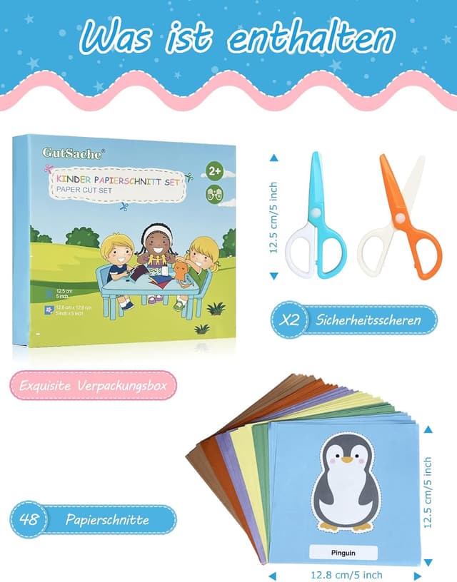 Detalle de GutSache Kinderschere Set 48 Teile