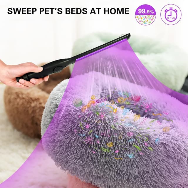 Detalle de Portable UV Light Sanitizer Wand (USB Rechargeable) for Home, Hotel, Travel, and Car — 1 Pack