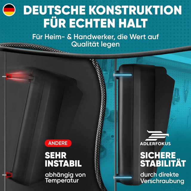 Detalle 1 de Adlerfokus Akku Wandhalterung für Makita