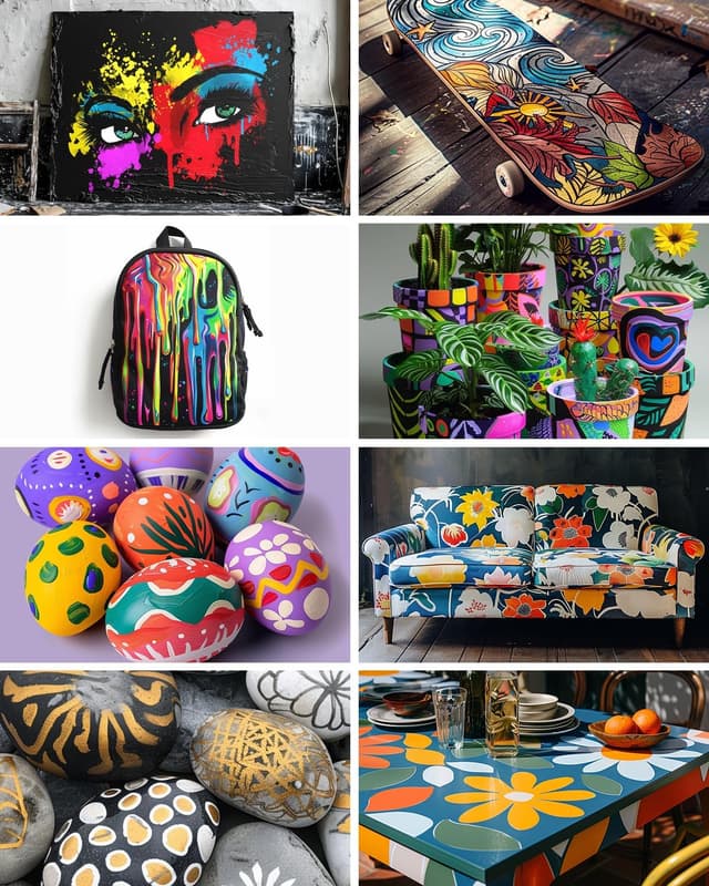 Detalle 2 de Roizefar Airbrush Farben Set (18 Acrylfarben + 2 Airbrush-Verdünner) mit Neon-Farben, 20 ml je Dose