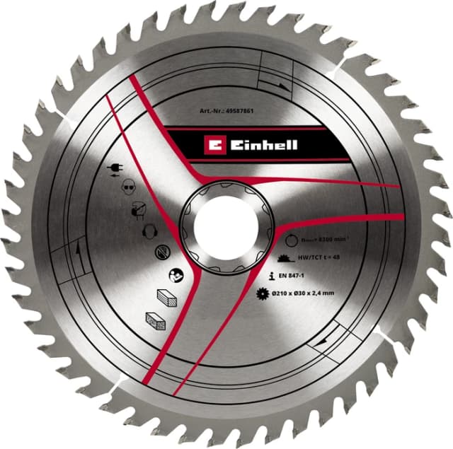 Thumbnail 1 de Einhell HM TCT 210x30x2,4 48T Sägeblatt