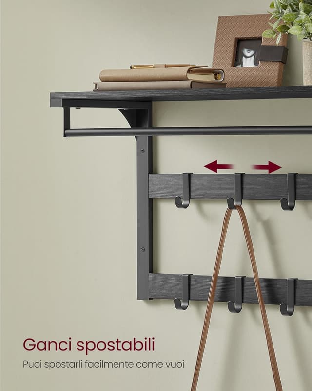 Thumbnail 3 de VASAGLE LCR101B04 Appendiabiti 3 in 1