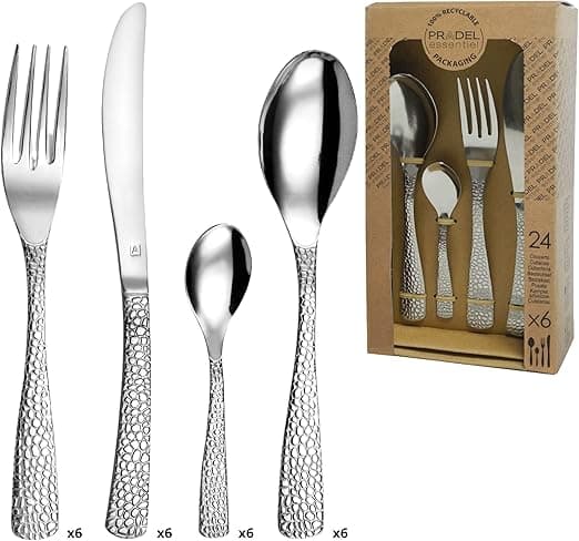 Detalle de Amefa Tam Tam Set 24 Cubiertos Inox 25cm 🍽