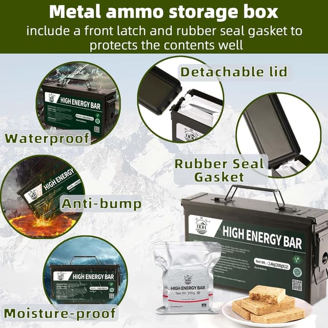 Detalle de BDH Emergency Food Ration Bars 12 pack