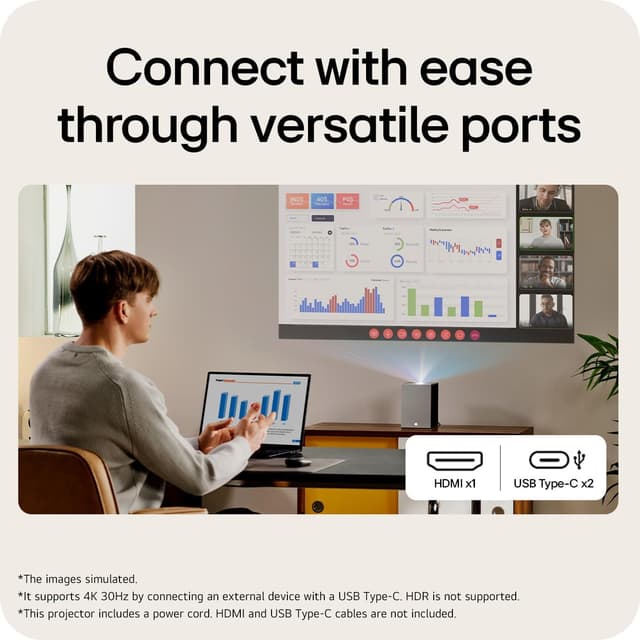 Thumbnail 6 de LG CineBeam S PU615U compact ultra short throw 4K projector with RGB laser